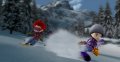 Family Ski & Snowboard dans la poudreuse