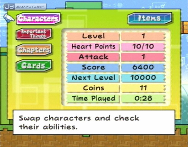 Tests - Super Paper Mario