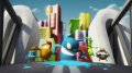 de Blob en trois artworks
