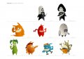 de Blob en trois artworks